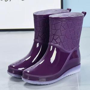 Botas de Lluvia Impermeables de Moda para Mujer, Estilo Chelsea, de Caña Baja, Versátiles, Antideslizantes, para Caminatas Urbanas - Product Image 4