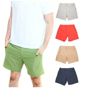 Kunden spezifisches Logo Wasserdichte Quick Dry Herren Casual Wear Workout 5 ''Shorts Bermuda Beach Shorts für Männer