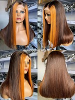 Perruque Bob Courte Afro Kinky Bouclée en Cheveux Humains Péruviens Vierges Bruts à Cuticules Alignées, Provenant d'un Donneur Unique, avec Frange, Perruque Lace Front en Cheveux Humains