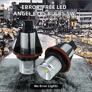 BESTOEM Ampoules LED Angel Eyes Canbus sans erreur, bleues, 5W, neuves pour E39/E53/E60/E61/E62/E63/E64/E65/E66/E87 - Product Image 2