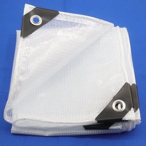 Bâche en PVC transparente résistante et imperméable pour couverture <span class=keywords><strong>de</strong></span> jardin extérieur, écran en maille imperméable, balcon, tissu industriel - Product Image 2