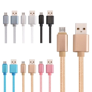 Bền thu nhỏ bện đa chức năng thiếc-mạ Đồng USB Micro-USB Cáp dữ liệu sạc nhanh 2A/3A cho điện thoại thông minh máy tính bảng - Product Image 2