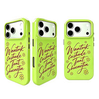 Étui de téléphone en PU brillant motif trèfle mignon - Protection intégrale antichoc magnétique avec boutons métalliques pour iPhone 15 16 17 Pro Max