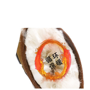 Bottes de neige en peau de mouton pour hommes, épaisses, chaudes, antidérapantes, bottes hautes en coton pour l'extérieur, bottes de style mongol - Product Image 2