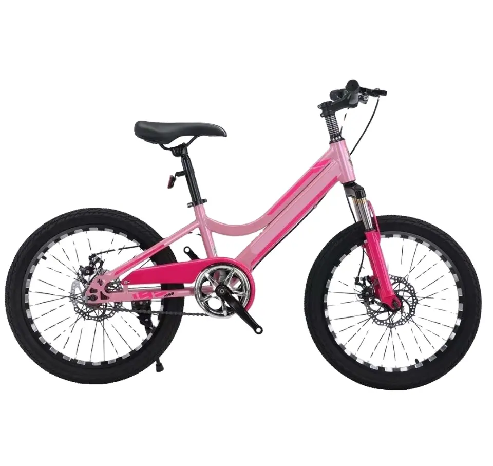 Toptan çin OEM pembe ve mavi renk MTB kız çelik çerçeve çatal bisiklet için yeni model boyutu 20 16 çocuk döngüsü bisiklet çocuklar için