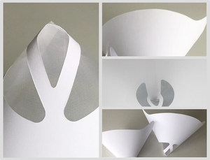 Saringan kertas mèo grosir, corong mèo kerucut jaring Nylon halus - Product Image 3