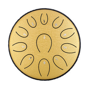 Tambour à langue de 6 pouces en acier allié électroplaqué, 11 notes, instrument de musique pour enfants et adultes, <span class=keywords><strong>Handpan</strong></span> D5-Majeur - Product Image 2