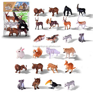 Jouet animal de simulation Ensemble de figurines d'animaux de ferme Zoo pour enfant Petit modèle Vente en gros Mini ensemble de jouets pour animaux sauvages - Product Image 1