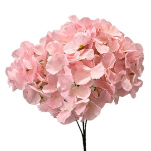 Bouquet de fleurs artificielles d'hortensias Secret Garden, 5 têtes, rose, en soie, pour décorations murales de mariage - Product Image 1