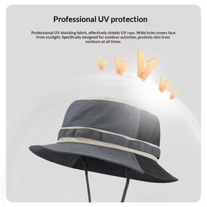 Fabricante de Sombreros Personalizados, Sombrero de Pesca Ultraligero de Nailon para Verano, <span class=keywords><strong>Gorras</strong></span> Tipo Bucket para Hombre, Fábrica de Sombreros Personalizados - Product Image 2