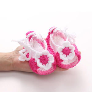 Chaussons <span class=keywords><strong>pour</strong></span> tout-petits Mary Jane, chaussures en <span class=keywords><strong>tricot</strong></span> et crochet faites à la main, chaussons doux et confortables, premières chaussures d'intérieur <span class=keywords><strong>pour</strong></span> bébés filles - Product Image 4
