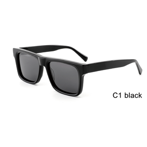Gafas de <span class=keywords><strong>Sol</strong></span> Retro Cuadradas con Logotipo Personalizado y Charm, Gafas de <span class=keywords><strong>Sol</strong></span> Polarizadas de Acetato Personalizadas con Logotipo 2026 para Hombre - Product Image 2