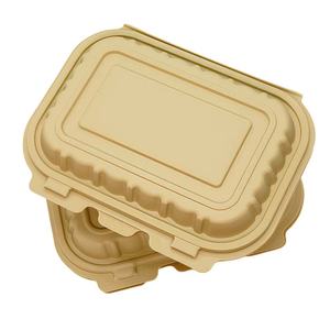 Contenedor de Alimentos Desechable de Plástico al por Mayor, Caja Rectangular de 750 ml con Tapa para Comida para Llevar, Entrega <span class=keywords><strong>a</strong></span> <span class=keywords><strong>Domicilio</strong></span> y Uso en Restaurantes - Product Image 2