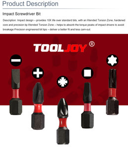 Juego de <span class=keywords><strong>Puntas</strong></span> de Impacto <span class=keywords><strong>para</strong></span> Destornillador Eléctrico TOOLJOY, Acero Industrial S2, Tipo Mosquetón, Alto Torque, Larga Duración, Punta Magnética - Product Image 4