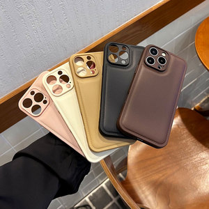 <span class=keywords><strong>Coque</strong></span> antichoc en silicone gel texturé <span class=keywords><strong>cuir</strong></span> à trous fins, compatible avec <span class=keywords><strong>iPhone</strong></span> 17 <span class=keywords><strong>Pro</strong></span> Max, couleur unie, pour <span class=keywords><strong>iPhone</strong></span> 16 - Product Image 4