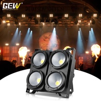 GEVV 4x100W 4 Ojos, Foco LED COB DMX512 Empalmado para Audiencia, Ideal para Espectáculos, Teatro, Estudio y Escenario