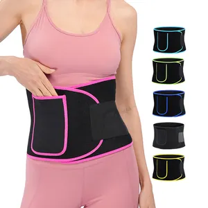 Sabuk pelangsing sauna, sabuk pelatih ramping keringat sauna Neoprene, sabuk pemangkas pinggang perut untuk pria wanita