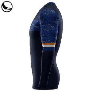 เสื้อแรชการ์ดแขนสั้นระบายอากาศได้ดี UPF50 แบบซับลิเมชั่นสำหรับทุกเพศ - Product Image 3