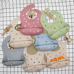 Babero de silicona impermeable para alimentación de bebé, personalizado, Etiqueta Privada, venta al por mayor - Product Image 2