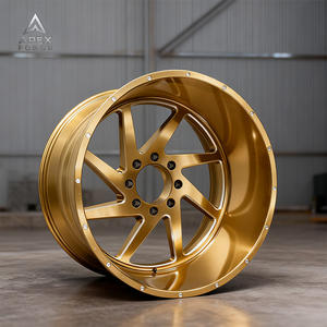 Alluminio 22 <span class=keywords><strong>24</strong></span> pollici Cool Multi raggi cerchi in fusione per SUV 4x4 ruote auto con 5 6 8 fori nuova condizione nero all'ingrosso - Product Image 3