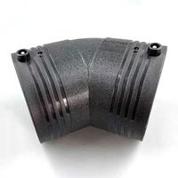 Raccord de tuyau en polyéthylène HDPE Raccord coudé à compression Coude de fusion électrique HDPE 45 degrés