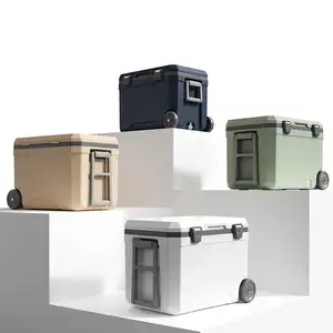 OEM/ODM新しいDesiqn45Lポータブルミニチュアモバイルディープフリーザーキャンプ屋外冷蔵庫家電冷蔵庫車の冷蔵庫
