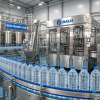 Ligne de production économique de machines de purification et de remplissage automatiques d'eau potable en bouteilles PET de 600 ml