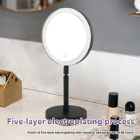 Variété d'angles personnalisable Loupe Hd de haute qualité Miroir de bureau à LED pour salle de bain
