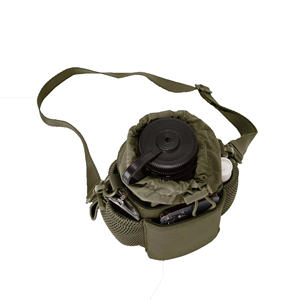 Porte-bouteille d'eau en néoprène personnalisé pochette porte-gobelet sac à bandoulière avec poche pour téléphone - Product Image 4