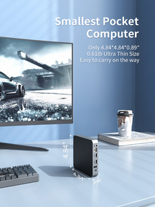 AM08ใหม่โปรเกมมินิพีซีคอมพิวเตอร์ <span class=keywords><strong>ryze</strong></span> N 9 6900HX DDR5 * 2 4800MHz 32G/64G 512G 1TB M.2 2280 NVMe /ngff ยืนขึ้นมินิพีซี - Product Image 4