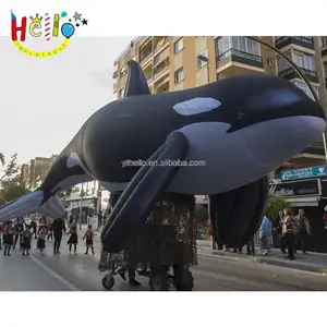 풍선 고래 모델 풍선 바다 동물 만화 모델 킬러 고래를 날려