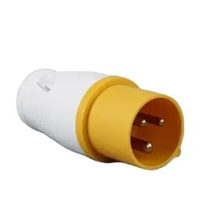 32A industrial plug and socket 3Pin 110-130V~ IP44 2P+E 4h