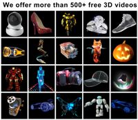 Projecteur de lumière d'hologramme 3D d'écran holographique de ventilateur de la publicité d'intérieur LED de 42cm