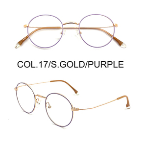 2025 phong cách cổ điển Vòng thép không gỉ Kính mắt khung với thời trang in quang kim loại chống ánh <span class=keywords><strong>s</strong></span>áng màu xanh Chặn kính - Product Image 6