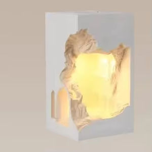 Lámpara de Mesa de Yeso Atenuable para Dormitorio, Lámpara de Escritorio de Aromaterapia, Luz Decorativa Clásica Minimalista para Estudio, Dormitorio y Mesita de Noche - Product Image 1