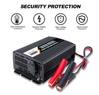 Charge rapide 12v 24v LiFePO4 batterie vélo électrique vtt chargeur de Scooter de voiture avec ventilateur de refroidissement