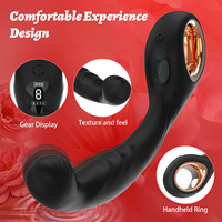 Vibromasseur anal en silicone, jouet sexuel, 9 fréquences, nouveau design, masseur de prostate pour orgasme, supporte l'emballage personnalisé avec logo