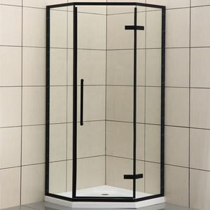 Porte de <span class=keywords><strong>baignoire</strong></span> en verre trempé, <span class=keywords><strong>noir</strong></span>, sans cadre, lot de 3 tendeurs de <span class=keywords><strong>baignoire</strong></span>-douche, <span class=keywords><strong>baignoire</strong></span> et douche - Product Image 6