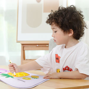 ชุดปากกาสีไม่เป็นพิษเส้นกว้างแปรงสีปลายปากกามาร์กเกอร์ศิลปะแบบล้างทำความสะอาดได้สำหรับเด็กวัยหัดเดินการวาดภาพและการระบายสี plumta pincel - Product Image 4