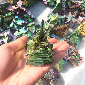 Pyramide bismuthe naturelle en cristal <span class=keywords><strong>de</strong></span> quartz brut, spécimen minéral, fausse couleur arc-en-ciel, - Product Image 3