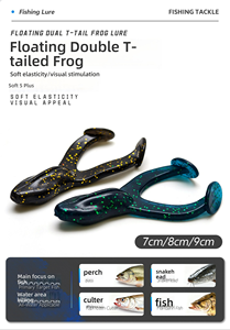 Leurre souple anti-herbe Hessen en forme <span class=keywords><strong>de</strong></span> queue <span class=keywords><strong>de</strong></span> grenouille, 7/8/9 cm, 9 couleurs, en PVC flottant pour rivière et courant, pour la pêche au brème – <span class=keywords><strong>Achat</strong></span> en gros - Product Image 4
