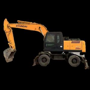 Excavatrice sur pneus Hyundai de 21 tonnes fabriquée en Corée du Sud, HY150w Hy210W d'occasion avec moteur, capacité de la benne de 1,2 m³ - Product Image 1