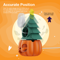 Support Citrouille SIKAI pour Chargeur Apple Watch, Support de Bureau en Silicone pour Halloween, Gestion des Câbles, Décoration de Bureau DIY, Cadeau d'Halloween