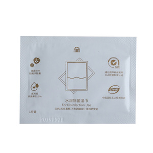 Lingettes désinfectantes individuelles pour les mains et le visage, lingettes humides emballées séparément - Product Image 3