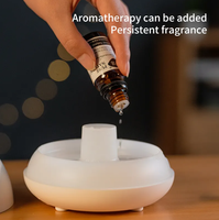 Diffuseur d'arôme d'huile essentielle de Led d'aromathérapie de feu, diffuseur d'arôme ultrasonique de hall d'hôtel électrique avec veilleuse