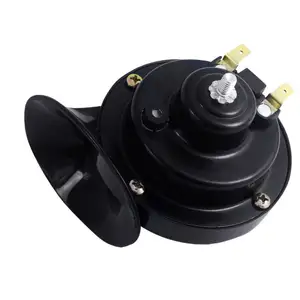 Bocina de coche Universal de 12V, claxon eléctrico de doble bocina de caracol, sonido intenso para coche, camión, motocicleta, altavoz ABS