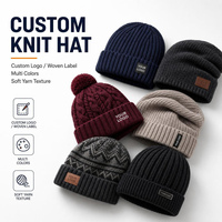 Chapeau d'hiver personnalisé avec logo, bonnet en tricot de qualité supérieure, chaud et doux, pour les sports de plein air
