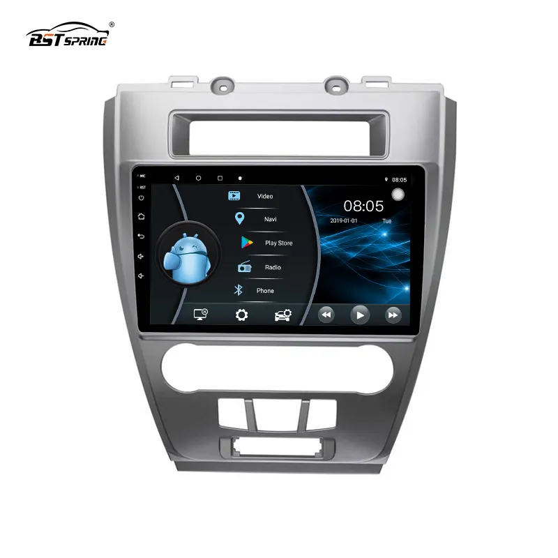 Pemutar Video Dvd Mobil Ford Fusion Mondeo Mustang, Radio Stereo Mobil Sistem Audio GPS Navigasi GPS Android 2009-2012