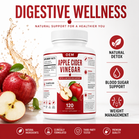 Capsules de vinaigre de cidre de pomme de marque OEM/ODM, compléments nutritionnels et de santé, agents détoxifiants et brûleurs de graisse