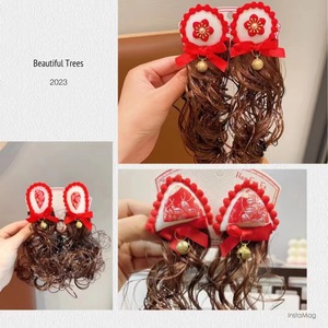 Pinzas para el pelo de princesa para niños, pelucas con diseño aleatorio, pinza para la nariz puntiaguda para niñas, fotografía de moda, otoño 2023 - Product Image 1